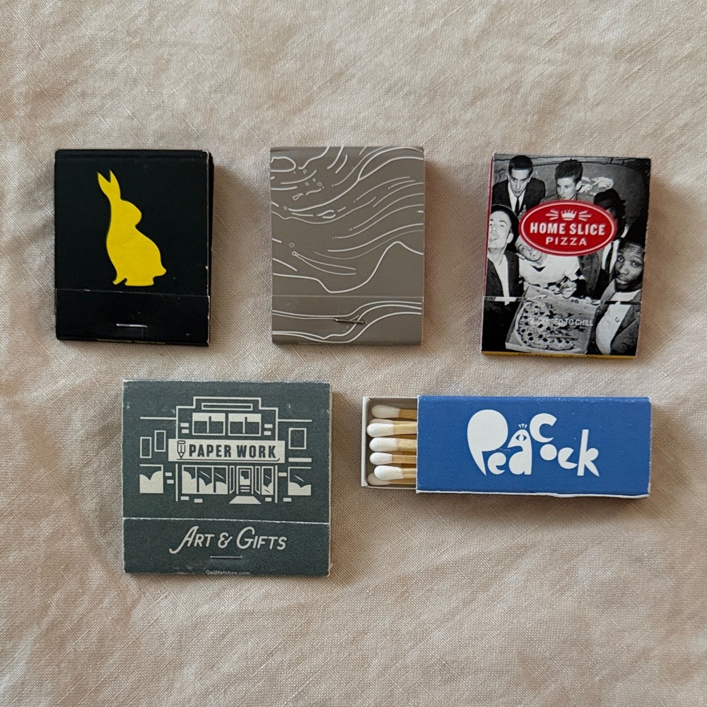 Set of 5 Austin Matchbooks